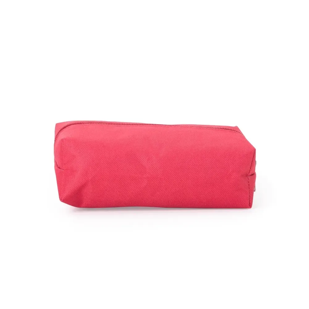 Nécessaire personalizada de nylon colorida, cor vermelha