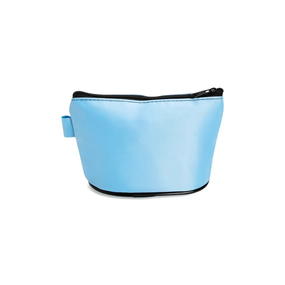 Nécessaire de Nylon Impermeável com 9 Cores Personalizada, cor azul claro