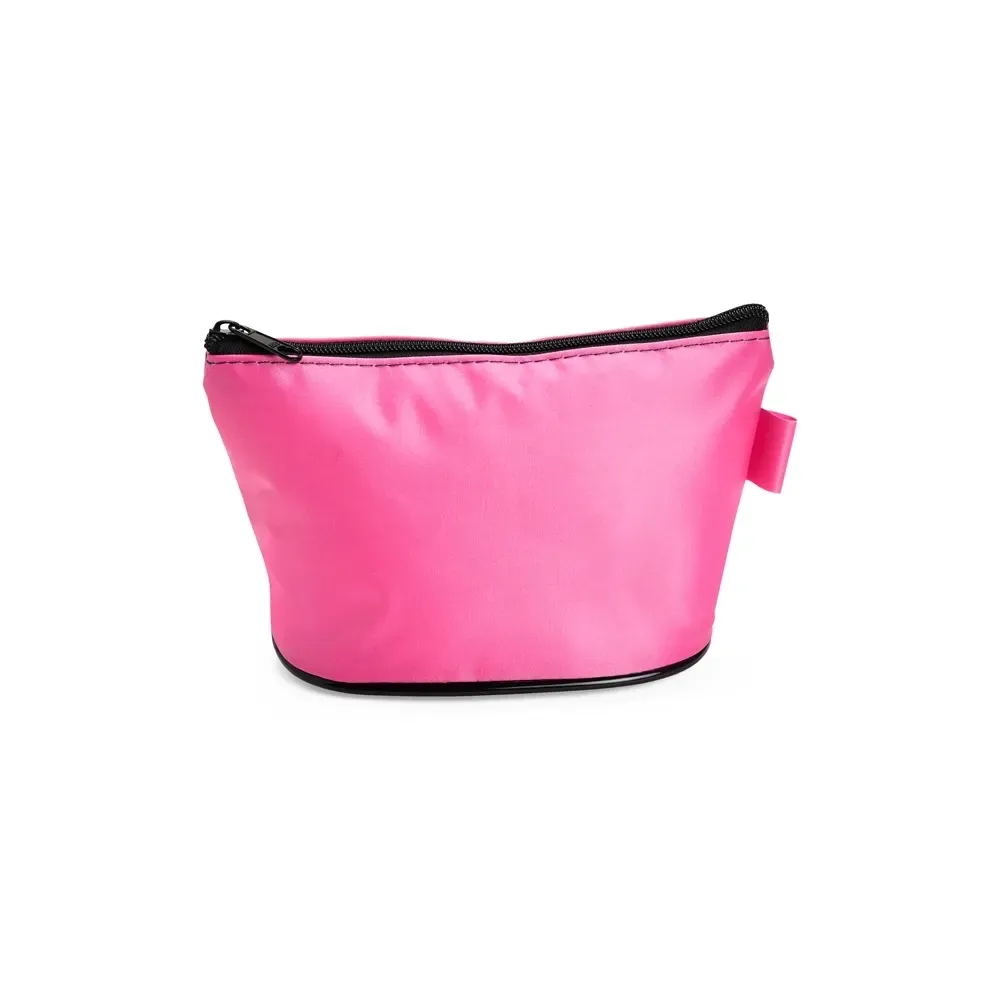 Nécessaire de Nylon Impermeável com 9 Cores Personalizada, cor pink