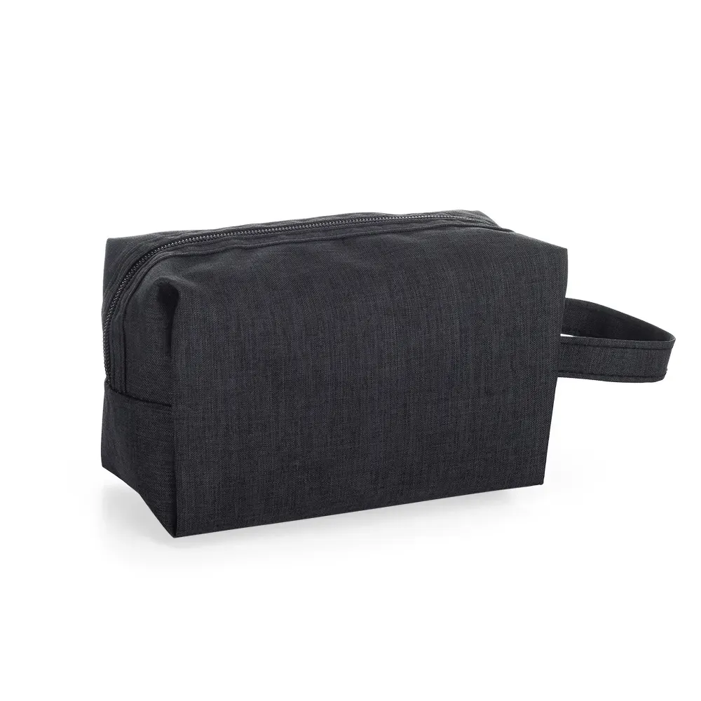 Nécessaire de Nylon Multiuso Personalizada, cor preto