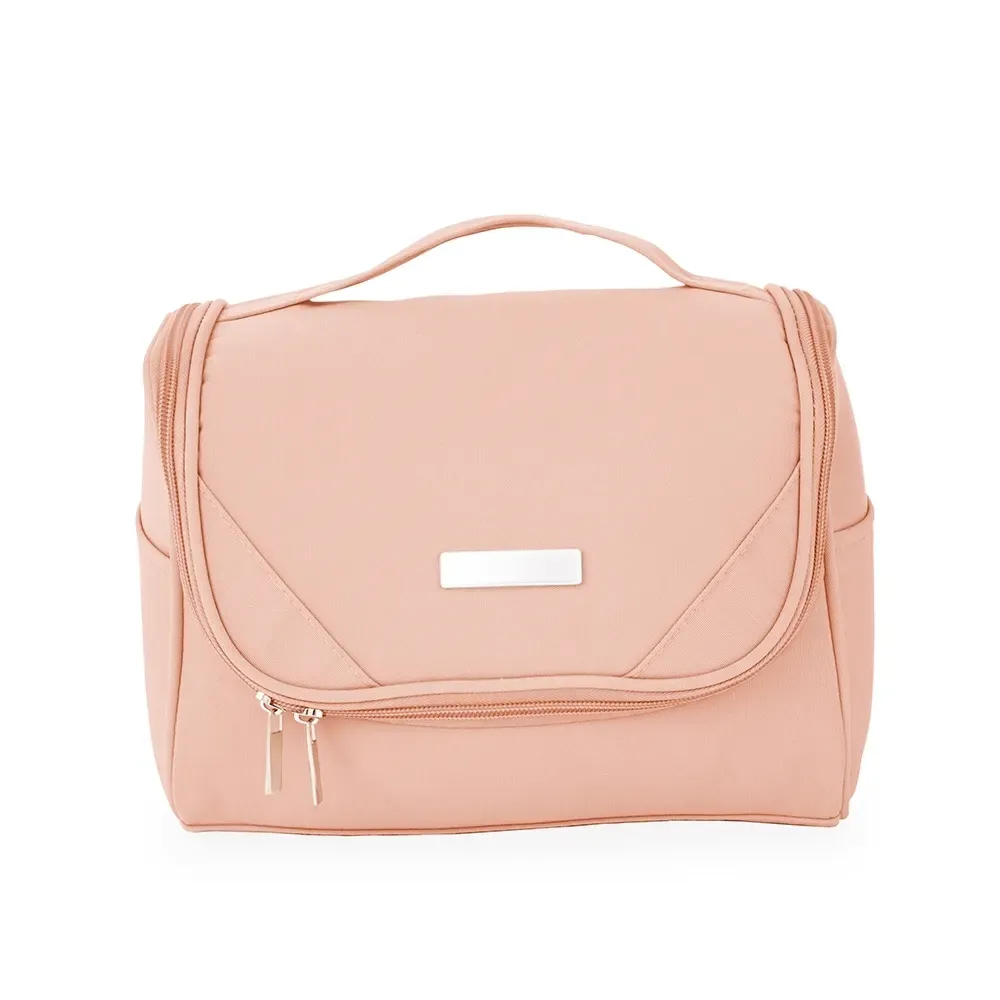 Nécessaire Organizadora de Poliéster Personalizada, cor rosa