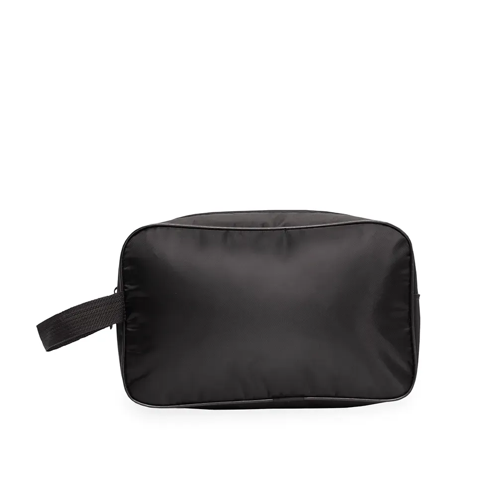 Nécessaire de Poliéster com Revestimento em PVC Personalizada, cor preto