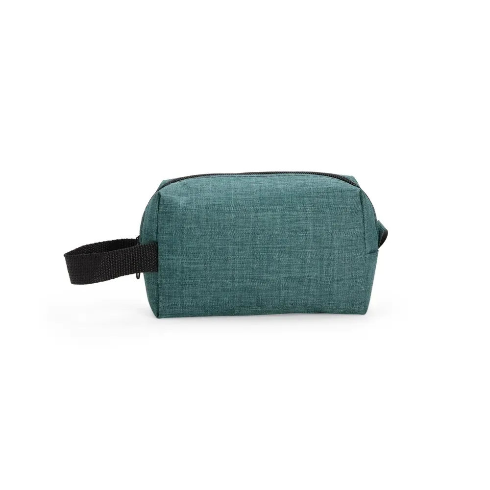 Nécessaire de Poliéster PVC Mescla 10x17cm Personalizada, cor verde