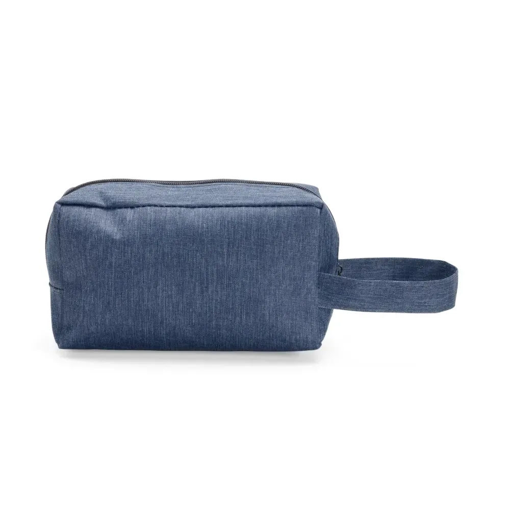 Nécessaire de Poliéster PVC Mescla 10x21cm Personalizada, cor azul escuro