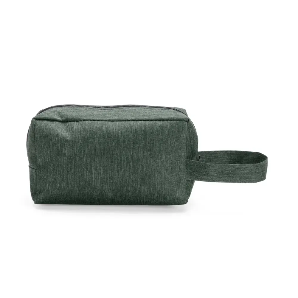 Nécessaire de Poliéster PVC Mescla 10x21cm Personalizada, cor verde