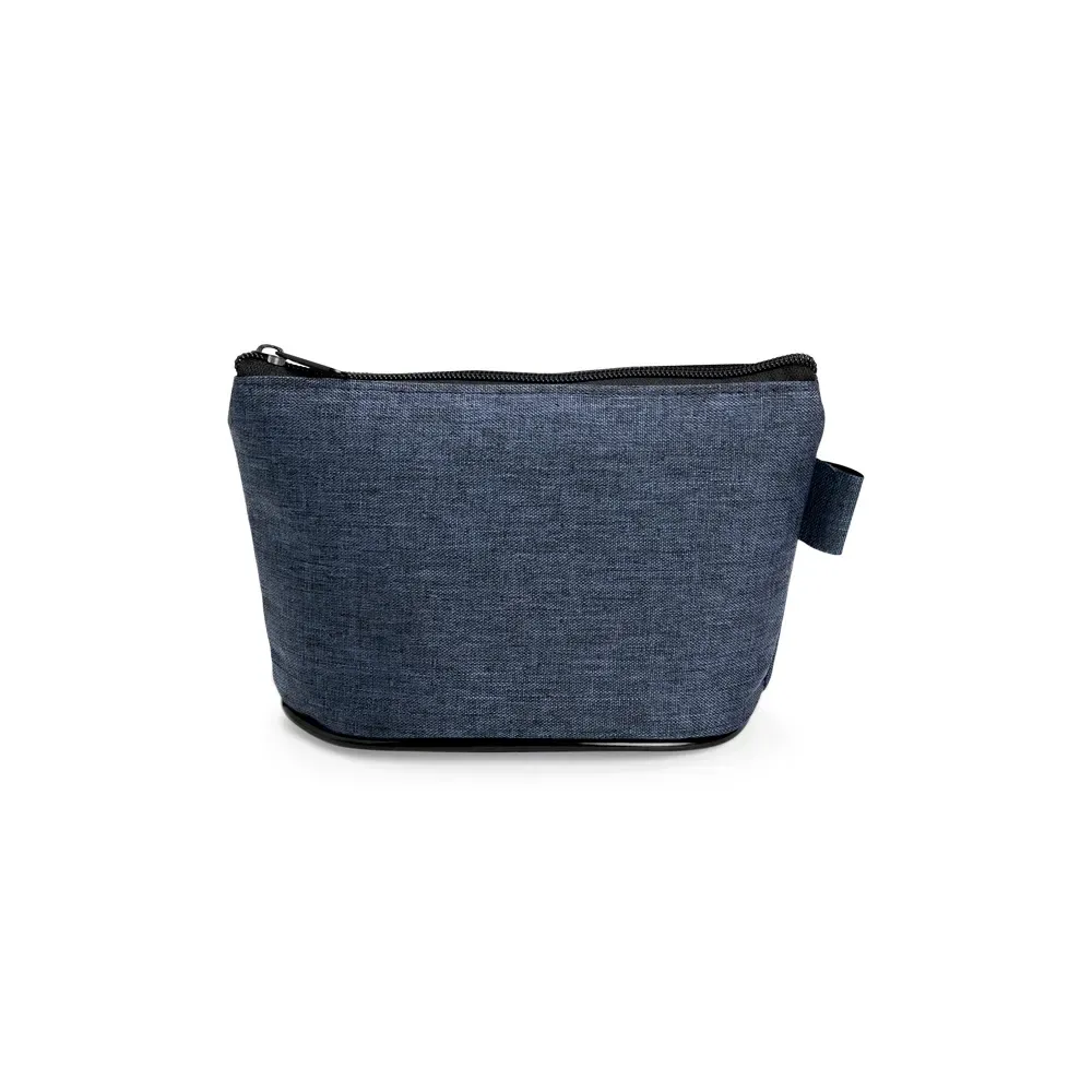 Nécessaire de Poliéster PVC Mescla 12cm Personalizada, cor azul escuro