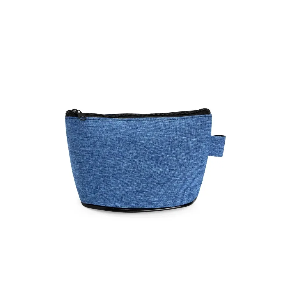 Nécessaire de Poliéster PVC Mescla 12cm Personalizada, cor azul