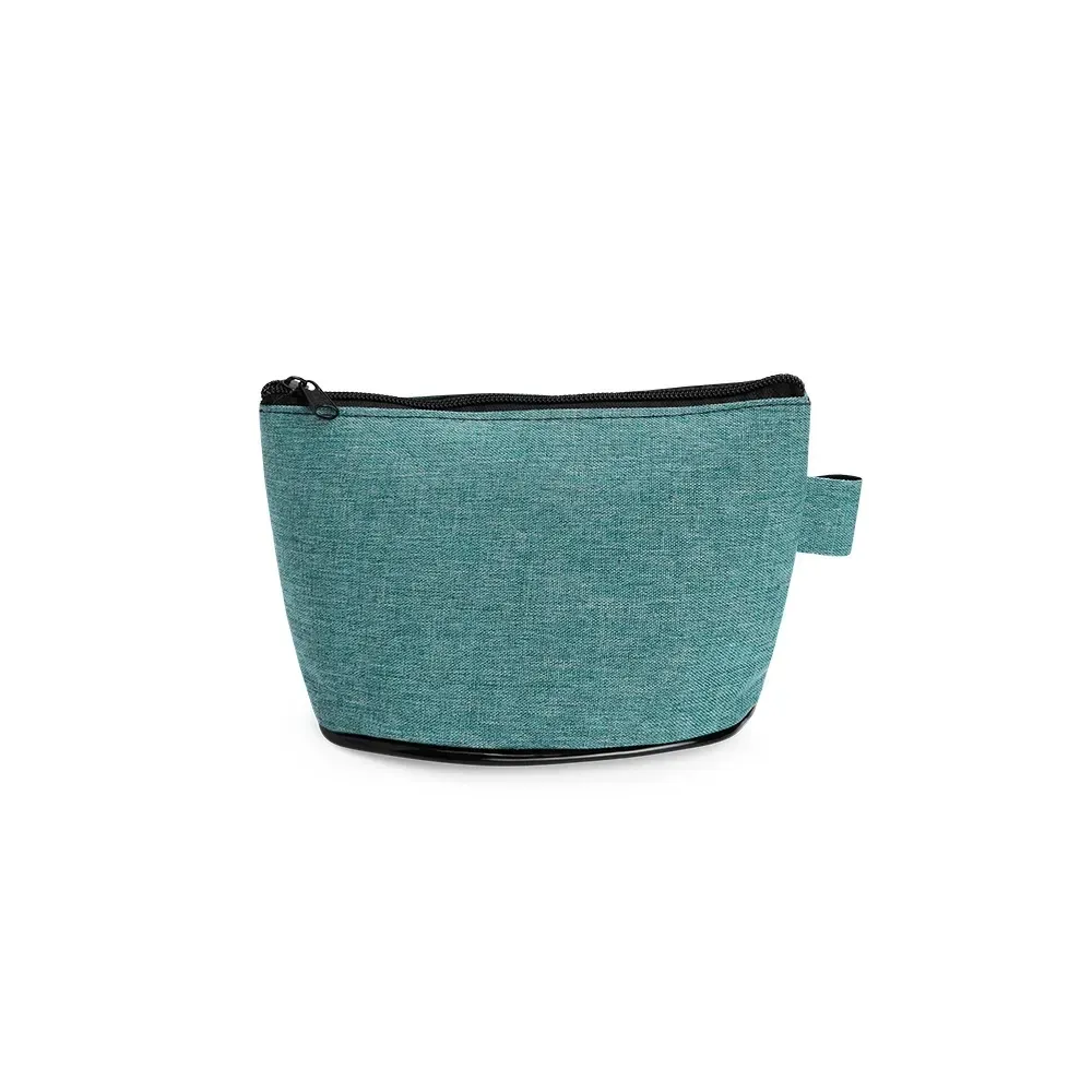 Nécessaire de Poliéster PVC Mescla 12cm Personalizada, cor verde