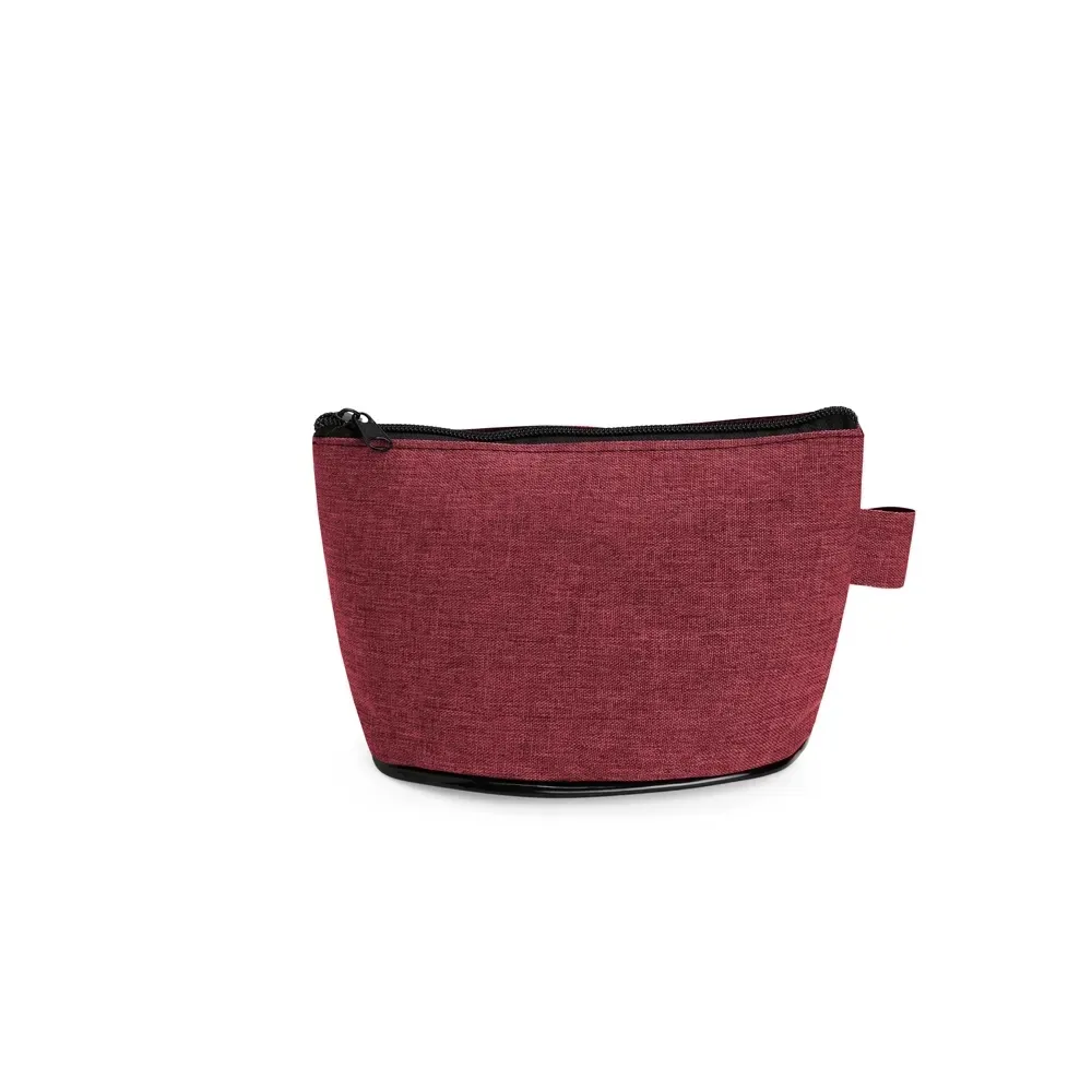Nécessaire de Poliéster PVC Mescla 12cm Personalizada, cor vermelho