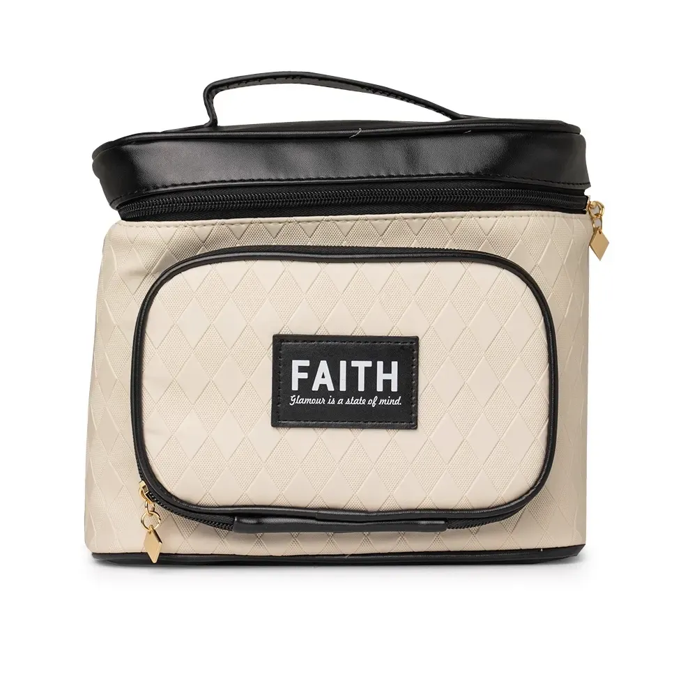 Nécessaire de PU com Organizador de Joias Personalizada, cor preto