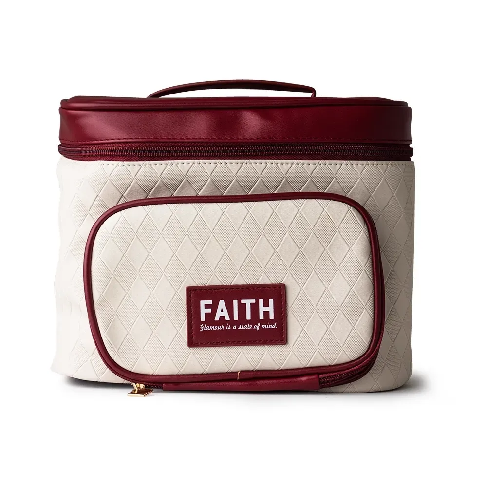 Nécessaire de PU com Organizador de Joias Personalizada, cor vinho