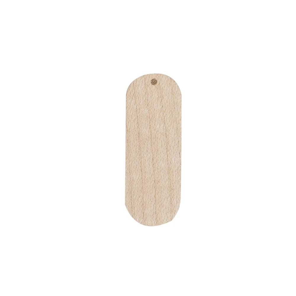 Pen Drive Bambu Oval Giratório 4GB, cor madeira