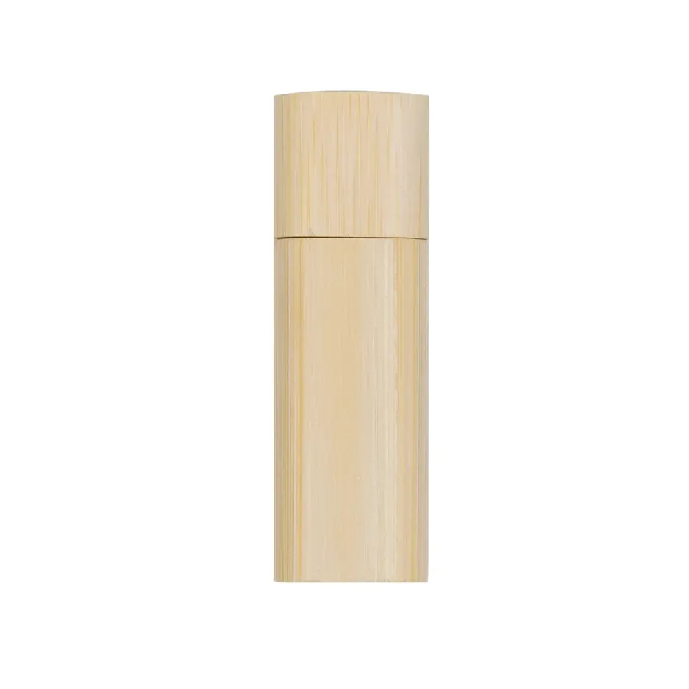 Pen Drive Bambu Retangular com Pontas Arredondadas 4GB, cor madeira