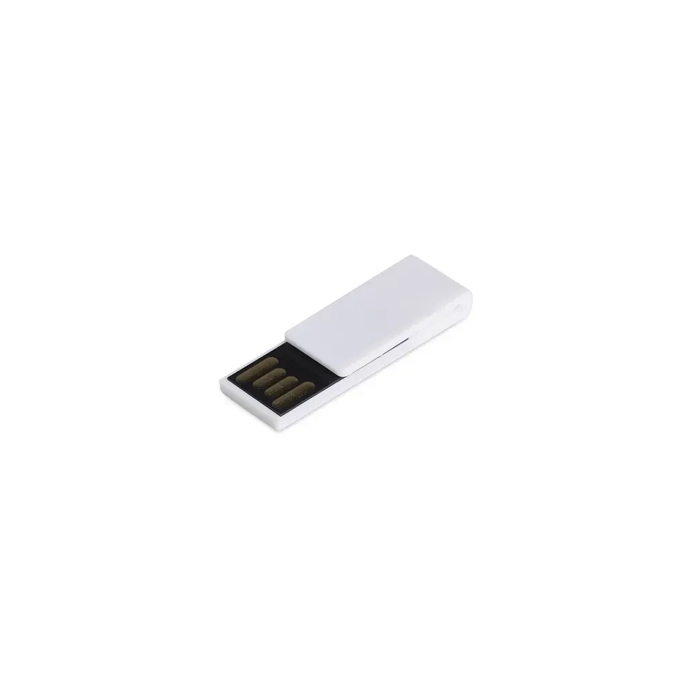Pen Drive Clip de Plástico 8GB, cor branco