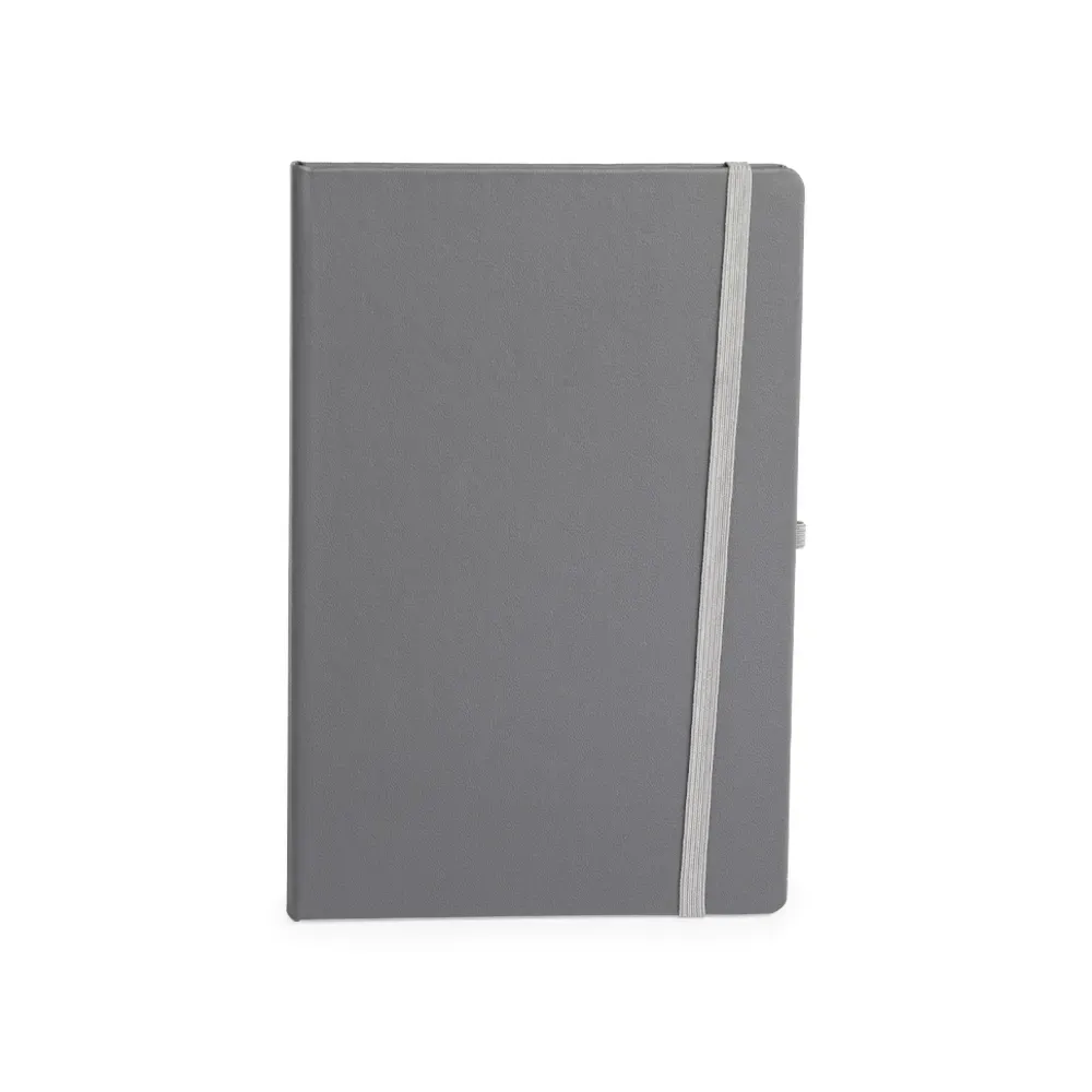 Planner Cromato com porta-canetas personalizado cinza
