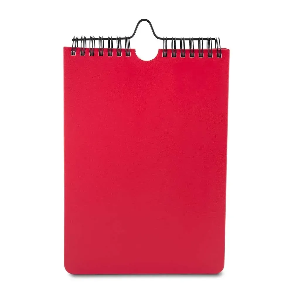 Planner Diário PU personalizado vermelho