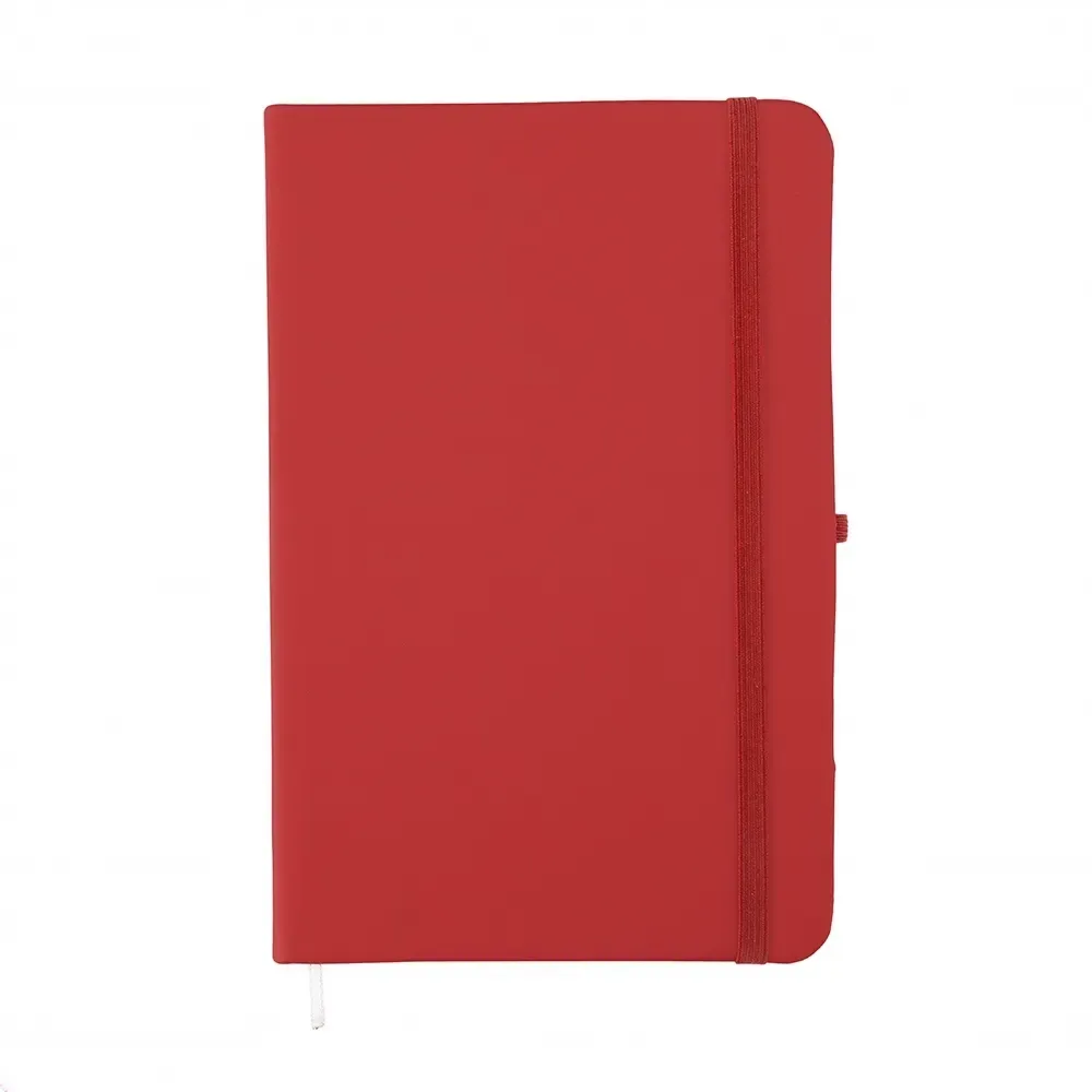 Planner Emborrachado Anual personalizado vermelho