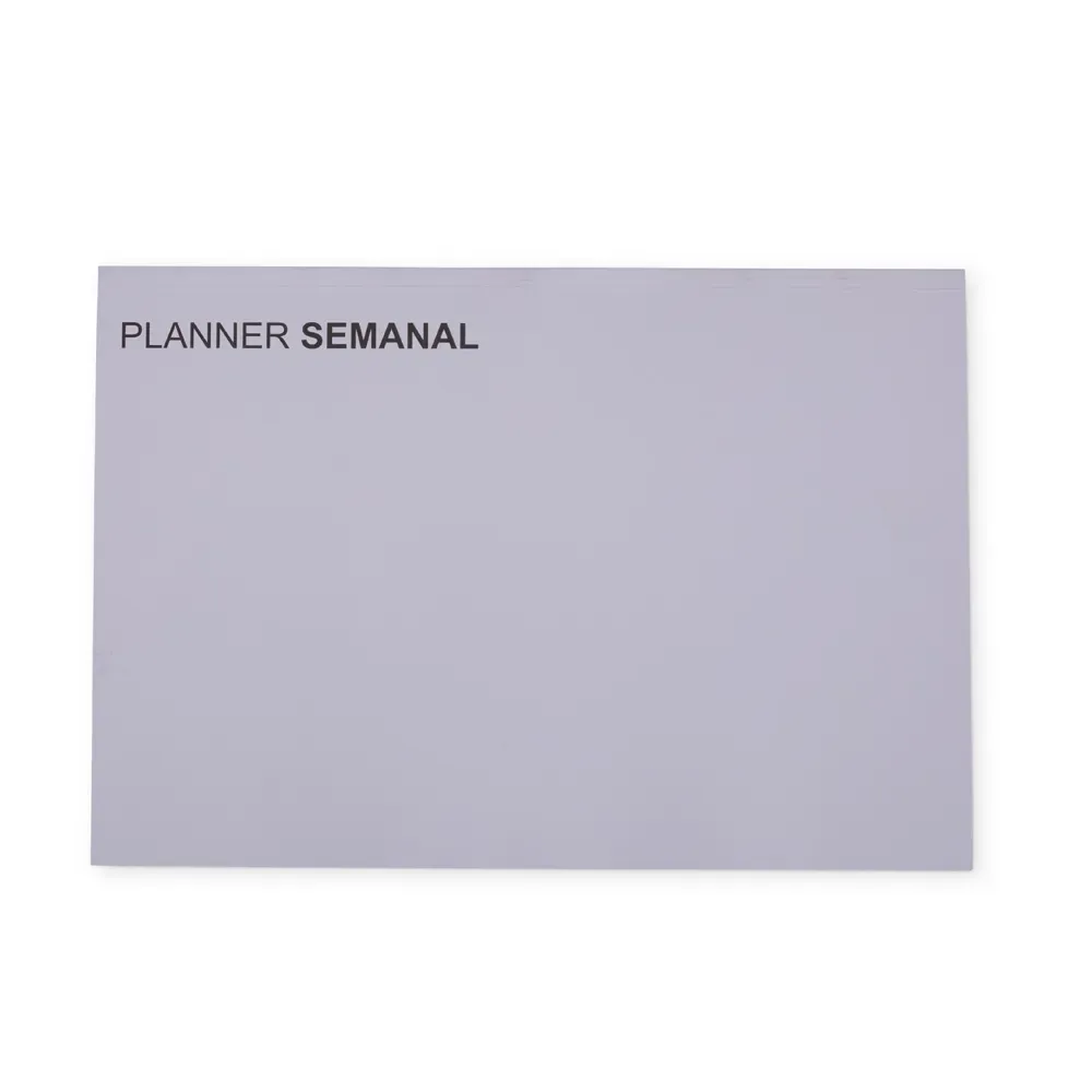 Planner Semanal personalizado branco