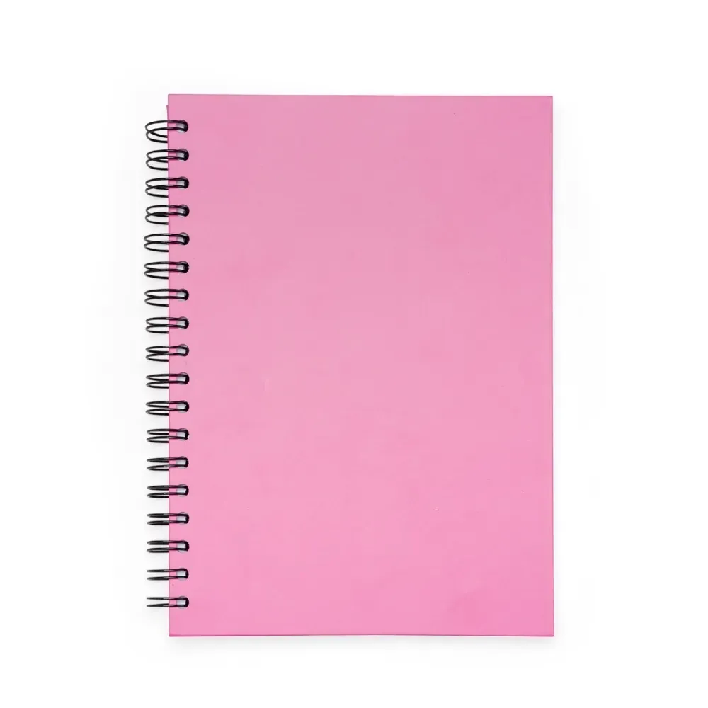 Planner Semanal com Wire-O personalizado rosa