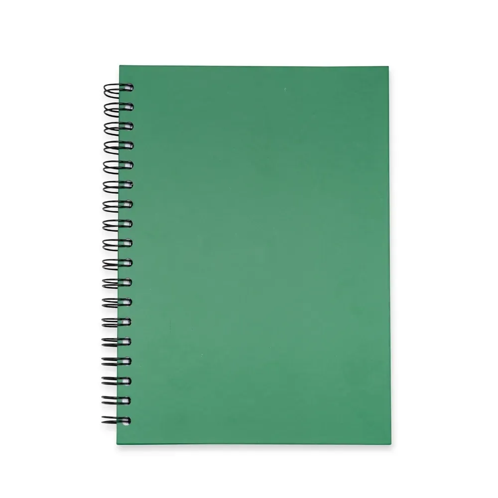 Planner Semanal com Wire-O personalizado verde