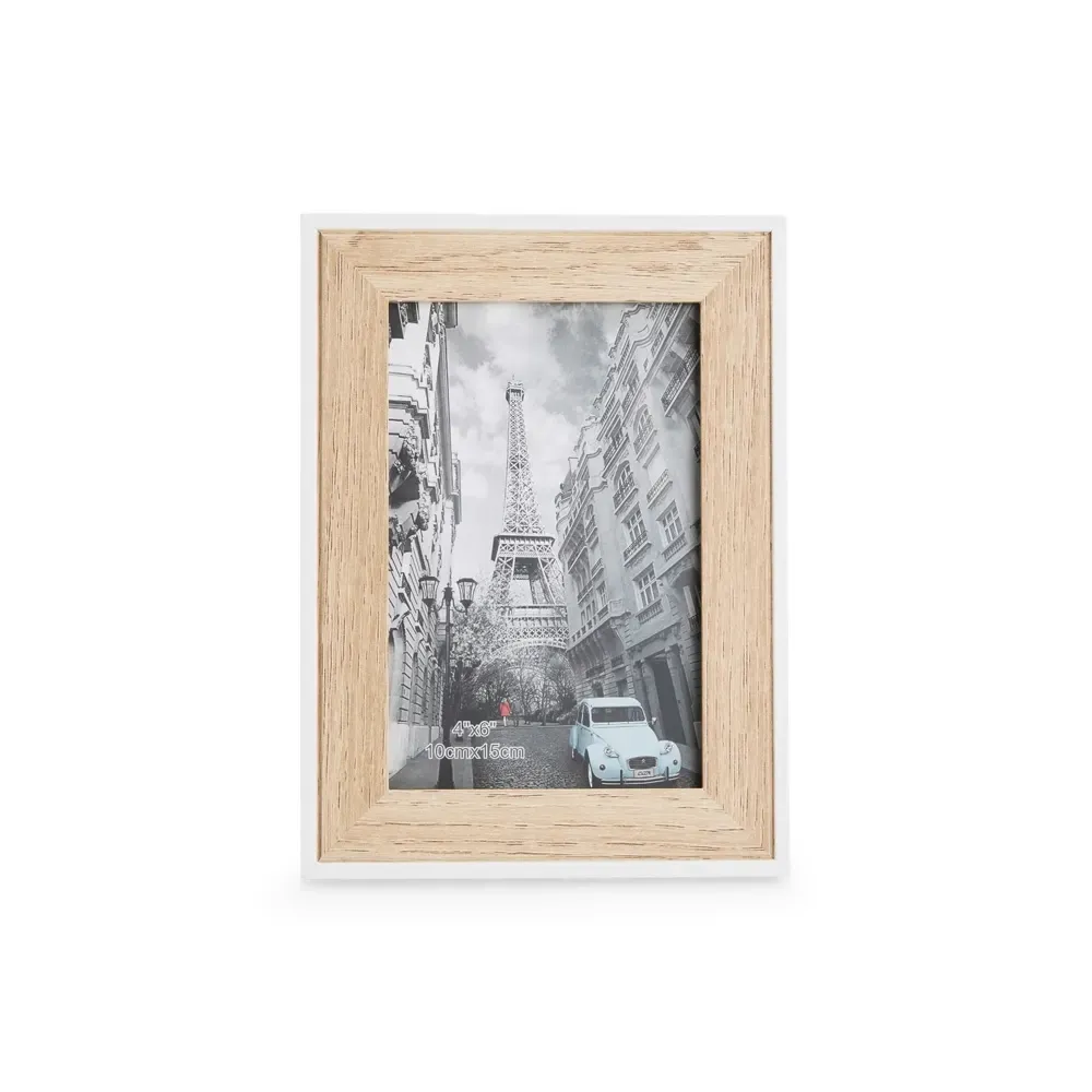 Porta-Retrato Personalizado em MDF nas Cores Bege e Marrom, cor bege