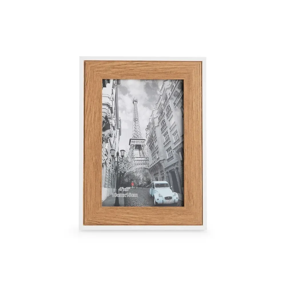 Porta-Retrato Personalizado em MDF nas Cores Bege e Marrom, cor marrom