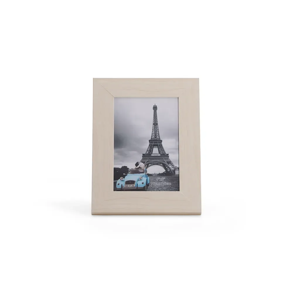 Porta-Retrato Personalizado em PVC Dourado com 6 Cores, cor branco