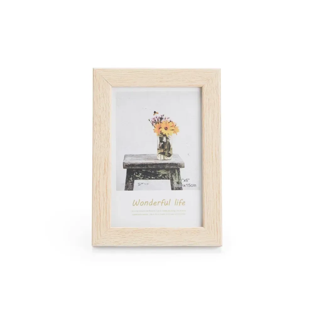 Porta-Retrato Personalizado em PVC com Fundo em MDF, cor bege