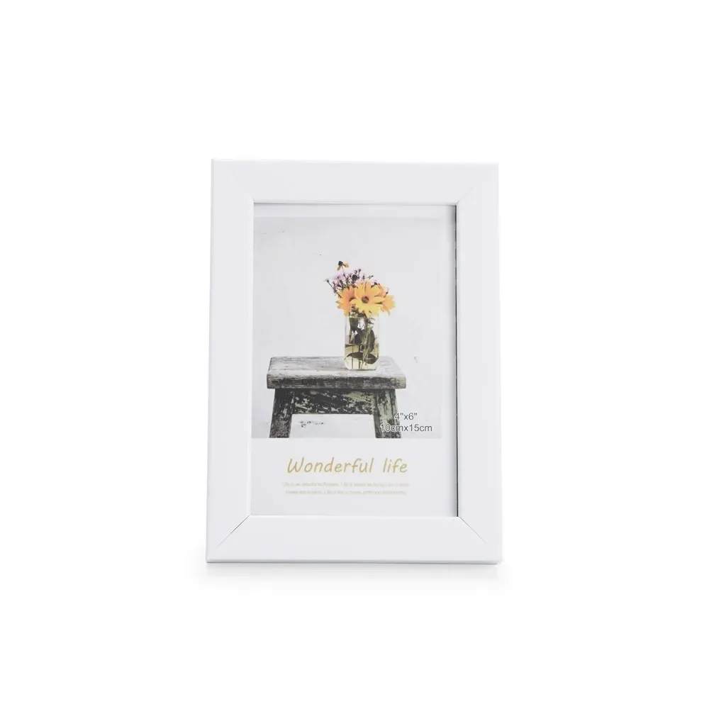 Porta-Retrato Personalizado em PVC com Fundo em MDF, cor branco