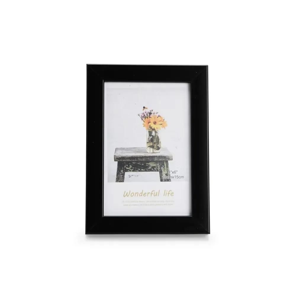 Porta-Retrato Personalizado em PVC com Fundo em MDF, cor preto