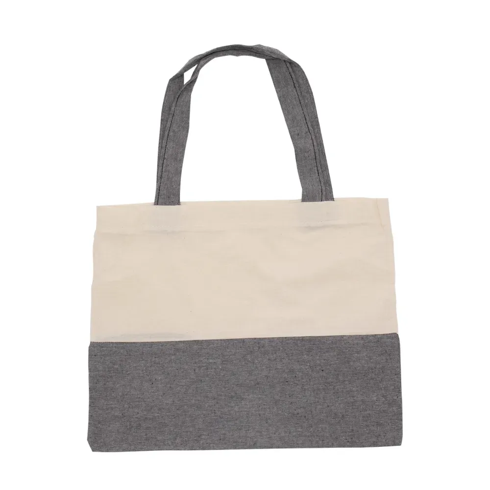 Sacola ecológica de algodão personalizada com alça interna 33x40cm, cor preta