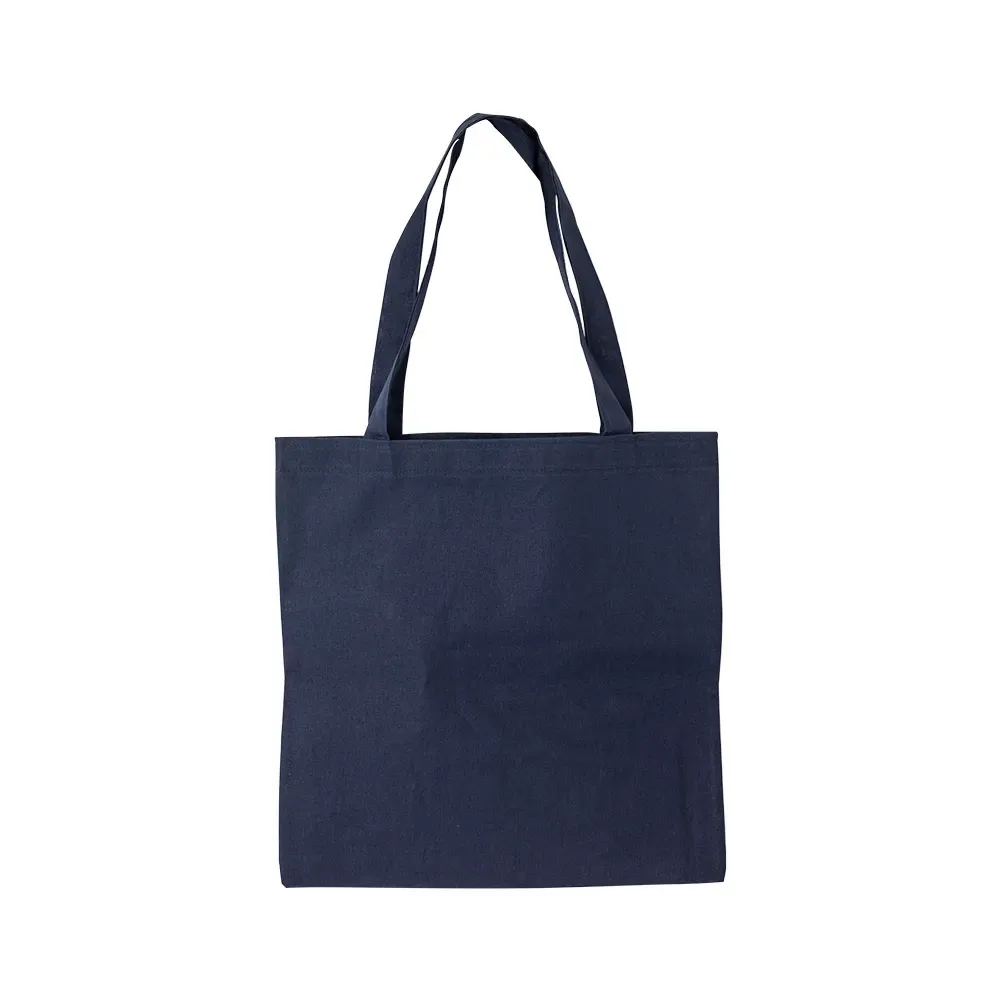 Sacola de algodão personalizada, cor azul