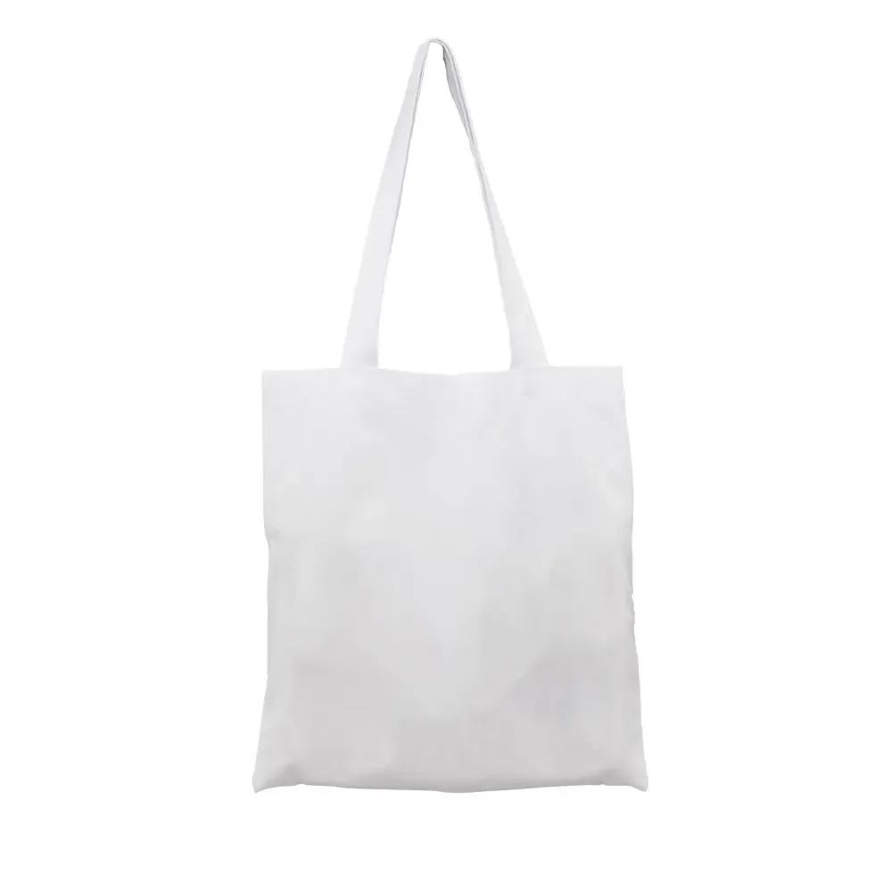 Sacola de algodão personalizada, cor branca