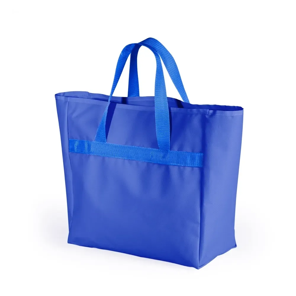 Sacola de nylon 600 personalizada, cor azul