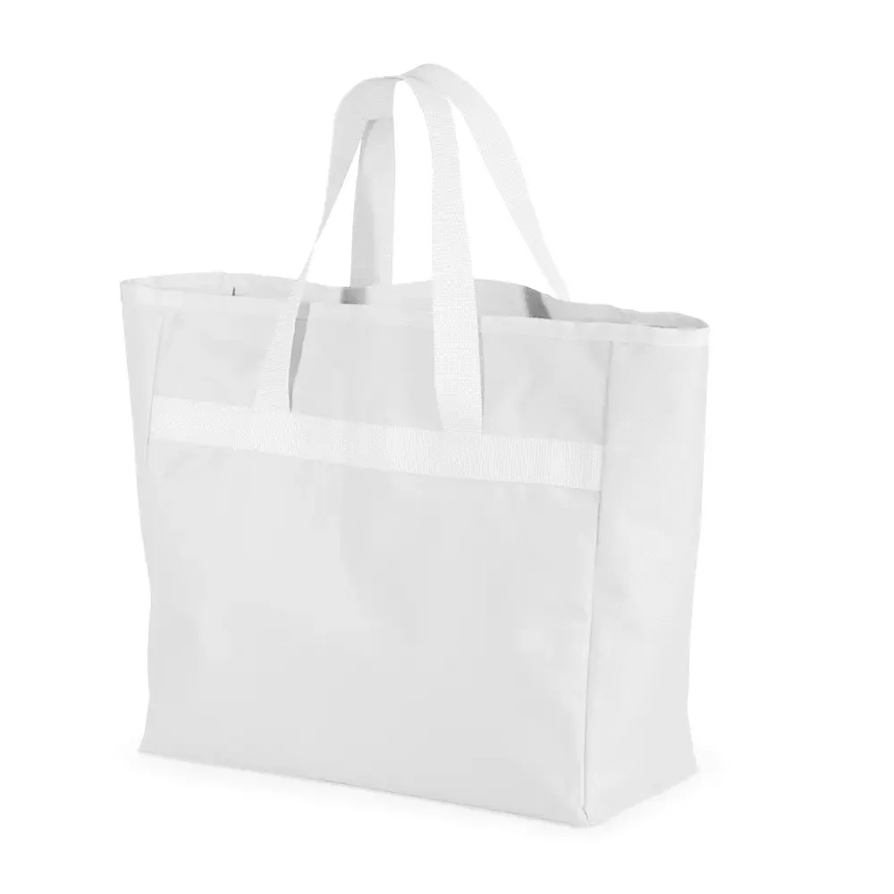 Sacola de nylon 600 personalizada, cor branca