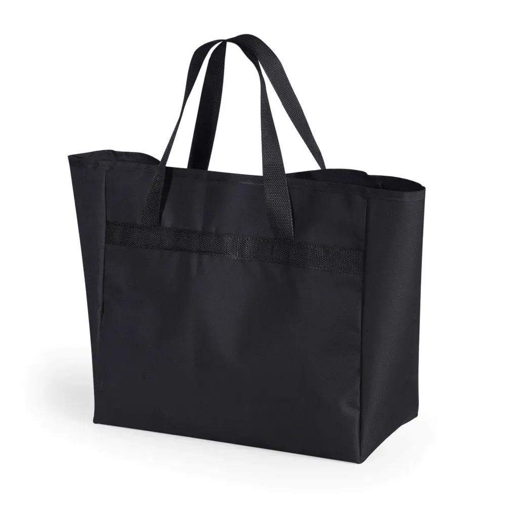 Sacola de nylon 600 personalizada, cor preta