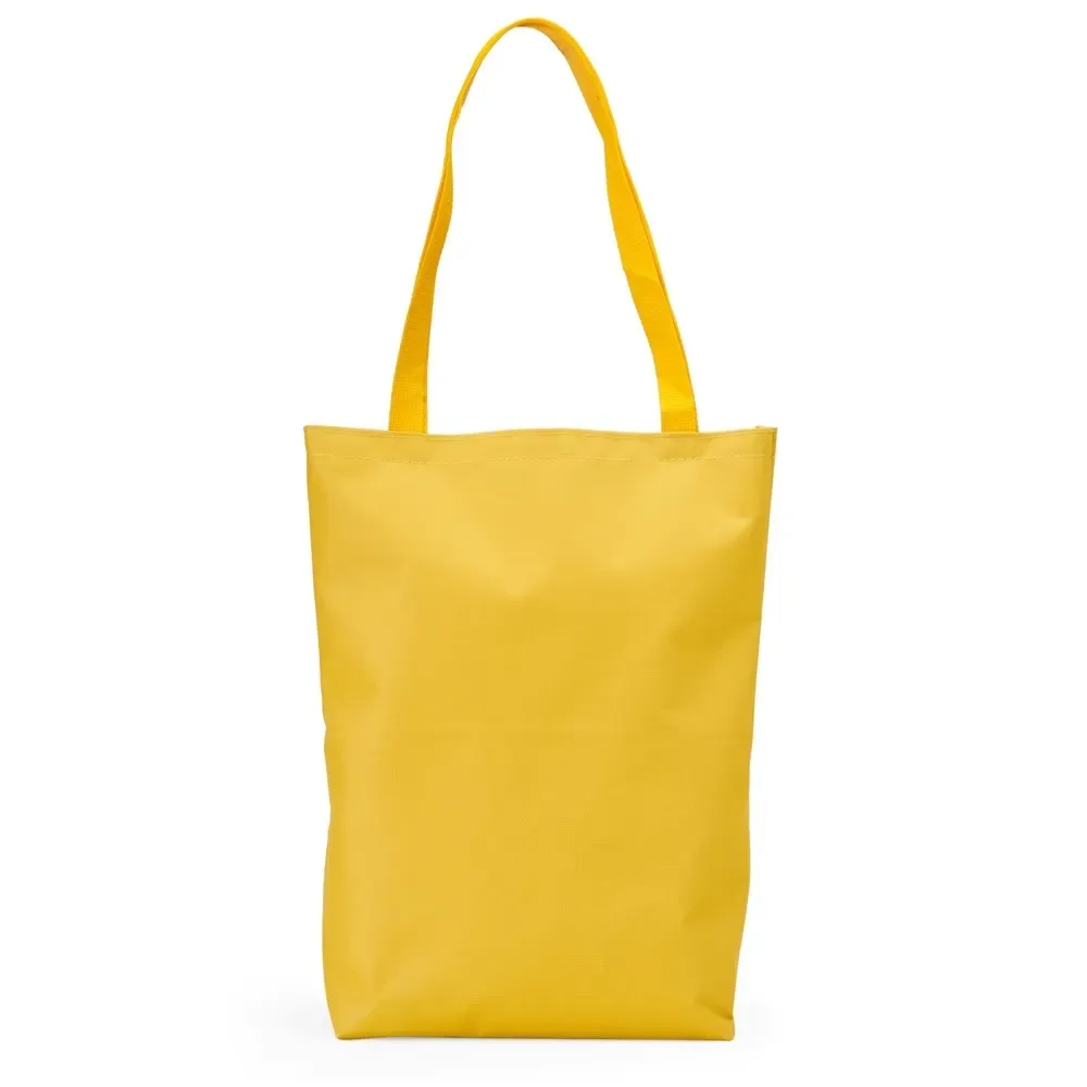 Sacola de nylon personalizada, cor amarela