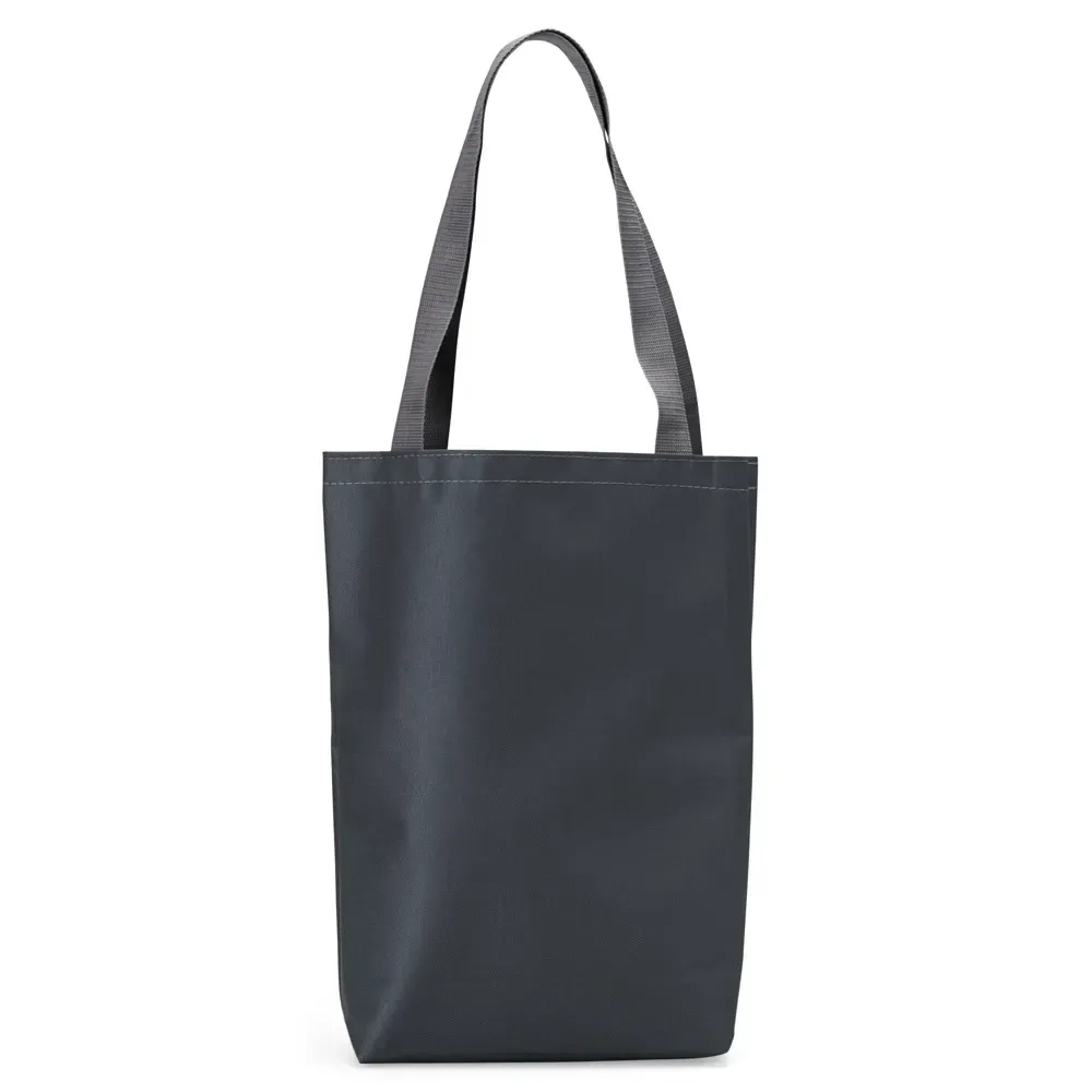 Sacola de nylon personalizada, cor cinza
