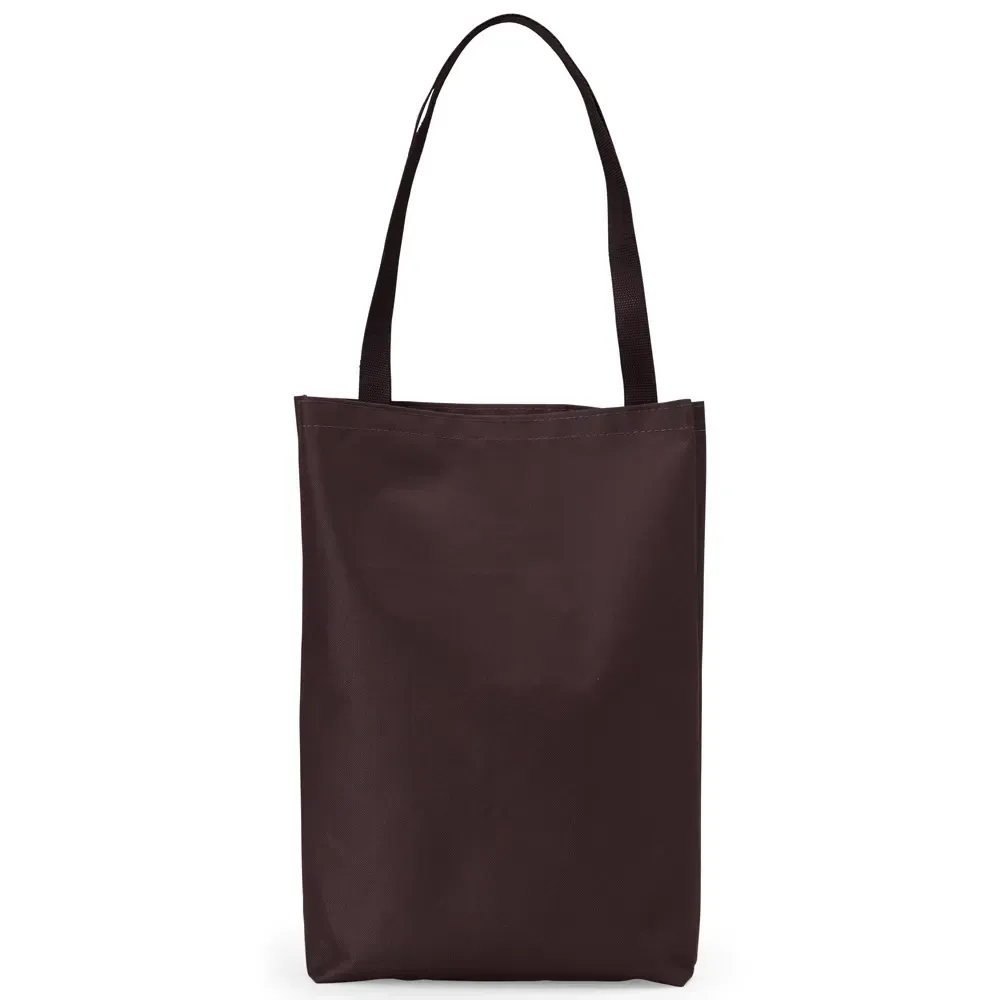Sacola de nylon personalizada, cor marrom