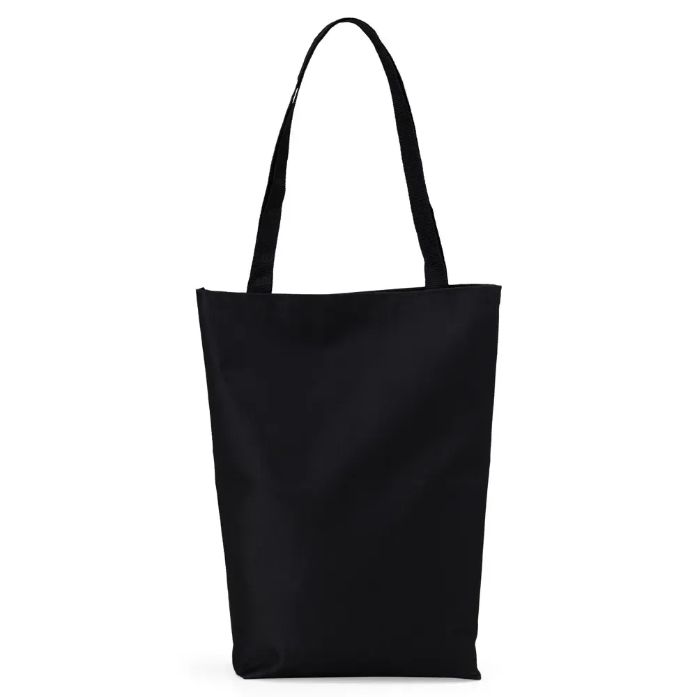 Sacola de nylon personalizada, cor preta