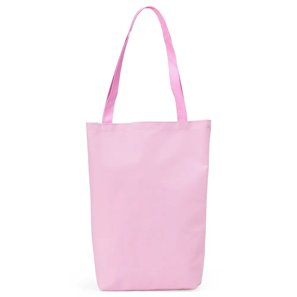 Sacola de nylon personalizada, cor rosa