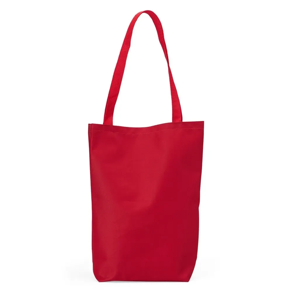 Sacola de nylon personalizada, cor vermelha