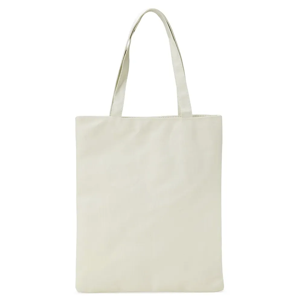 Sacola de nylon com zíper personalizada, cor branca