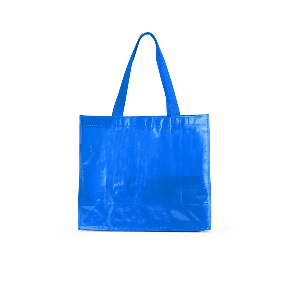 Sacola plástica de PP personalizada pequena, cor azul