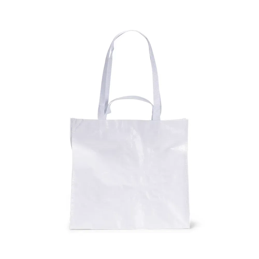 Sacola PP laminado personalizada, cor branca