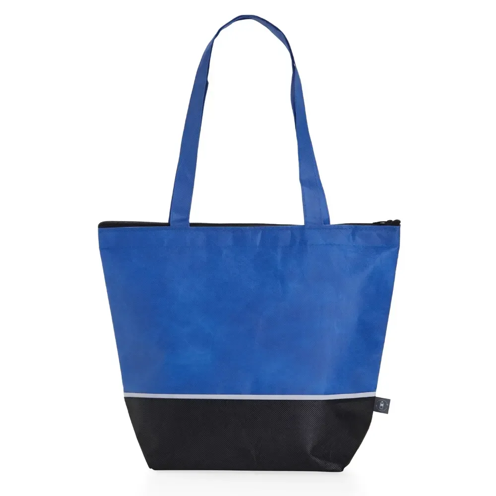 Sacola térmica rPET personalizada 10 litros, cor azul