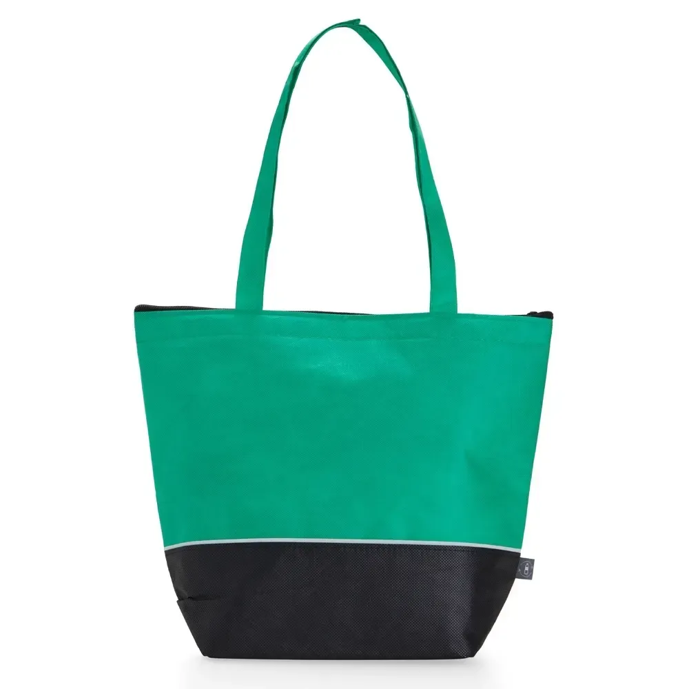 Sacola térmica rPET personalizada 10 litros, cor verde