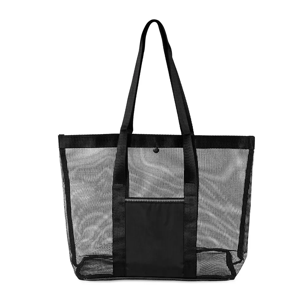 Sacola em tela de PVC personalizada, cor preta