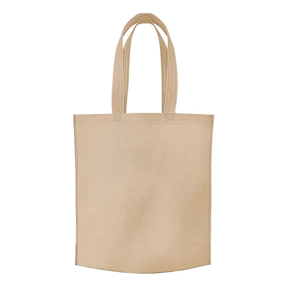 Sacola de TNT personalizada, cor bege