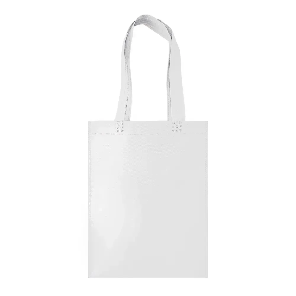 Sacola de TNT personalizada pequena, cor branca